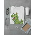 thumbnail image 3 of Christmas Tree Rex T-Shirt Men -Smartprints Designs, Male Medium, 3 of 4