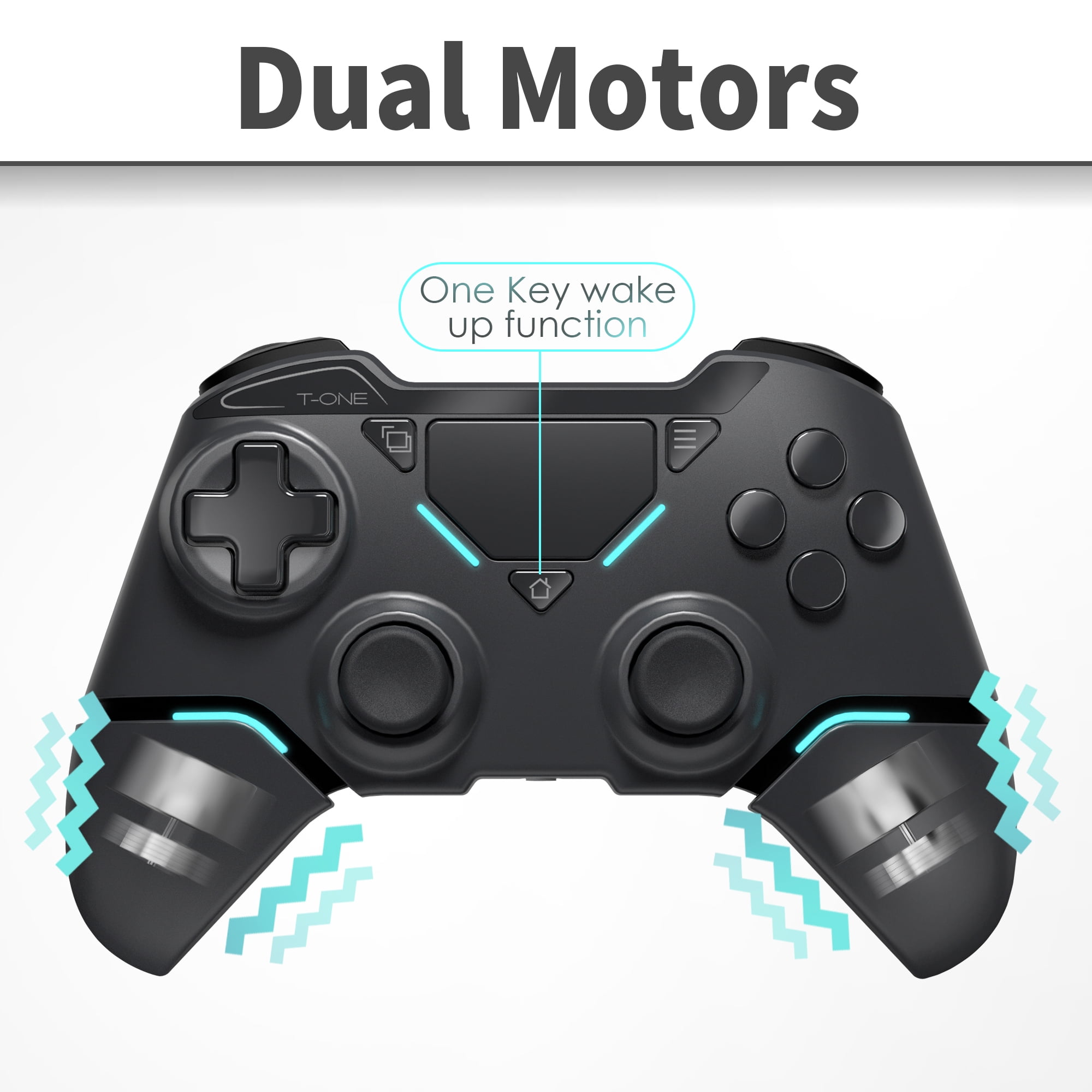 UHM Wireless Controller for PS4/Pro/Slim/PC,Bluetooth Gamepad