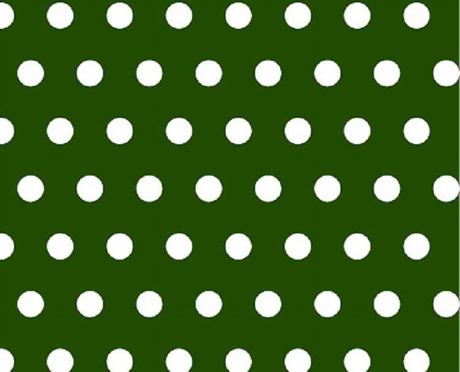 SheetWorld Fitted 100% Cotton Percale Square Play Yard Sheet Fits Joovy 38 x 38, Polka Dots Hunter Green