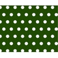 thumbnail image 2 of SheetWorld Fitted 100% Cotton Percale Cradle Sheet 18 x 36, Polka Dots Hunter Green, 2 of 4