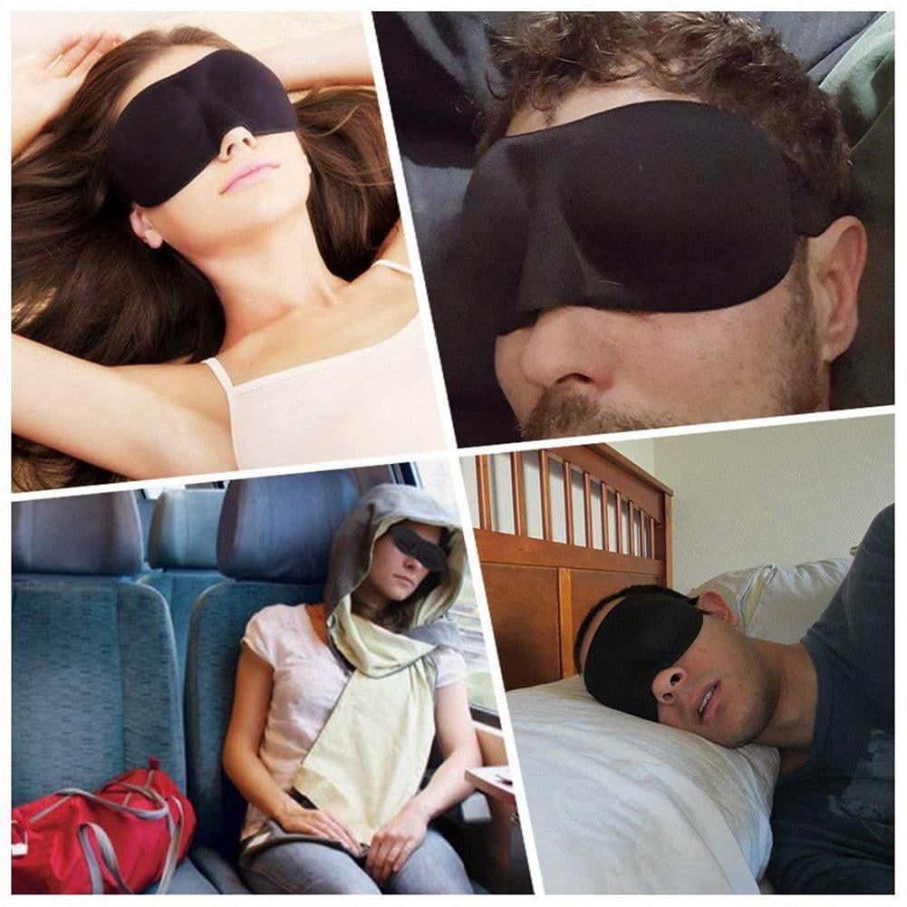 Unisex 3d Sleep Mask, Lightweight & Comfortable Soft Travel Eye Mask Sleeping Blindfold Z0Z8