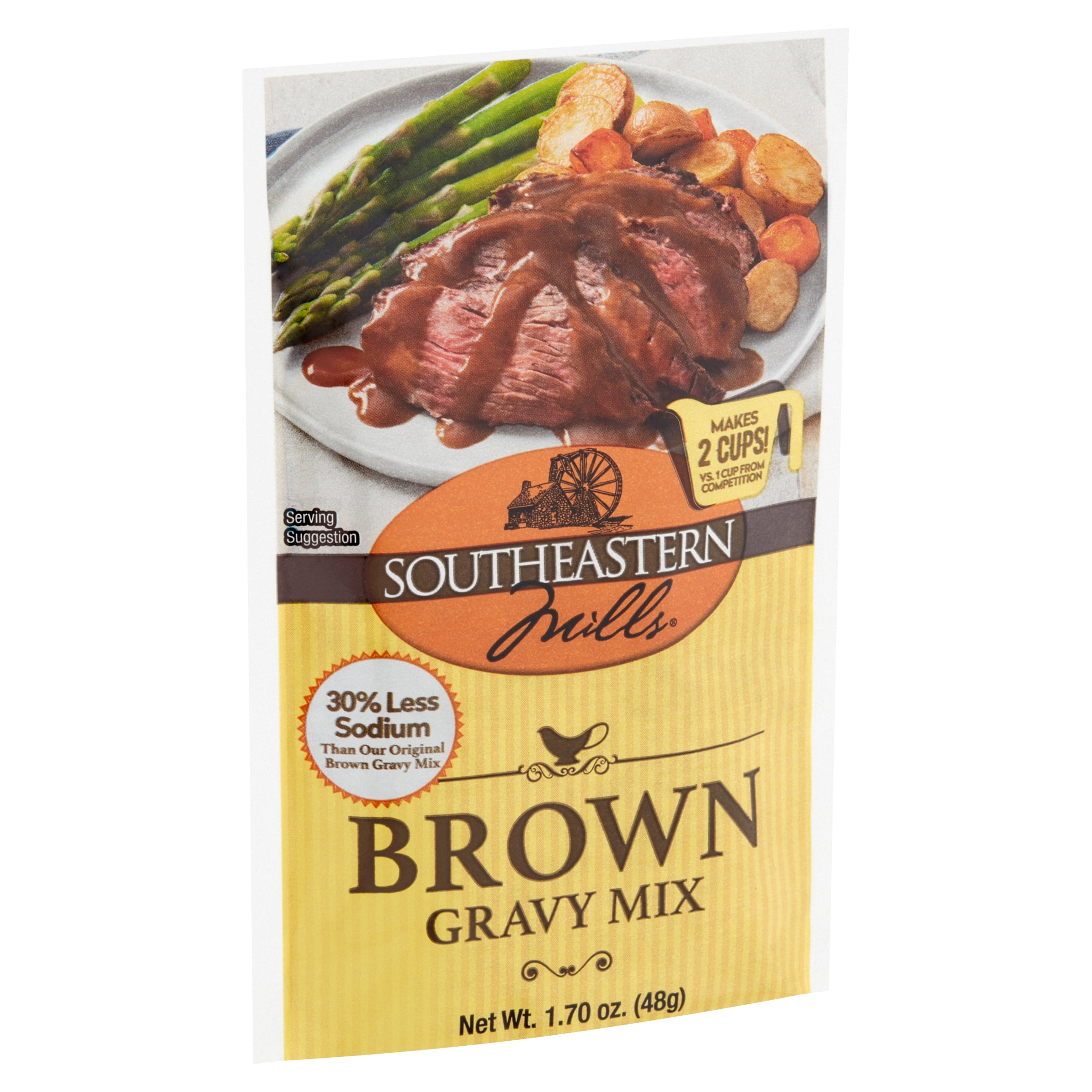 Southeastern Mills Reduced Sodium Brown Gravy Mix, 1.70 oz