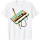 thumbnail image 1 of 80s Cassette Tape Pencil 1980s Retro Vintage Throwback Music Camiseta, Blanco, 1 of 1