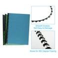 thumbnail image 4 of Uxcell 20mm (3/4") Plastic Binding Combs, 50 Pcs 21 Rings Comb Binding Spines 150 Sheet Capacity Letter Size for Binding Paper Sheets, Black, 4 of 6