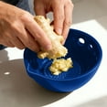 thumbnail image 3 of CREATITOY Kitchen Garlic Grinder Bowl with 5-Hole Herb Stripper & Spout, 3 of 4