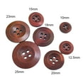 thumbnail image 5 of 50Pcs Button 4 Holes Non-burr Wood Decorative Wooden Buttons, 5 of 7