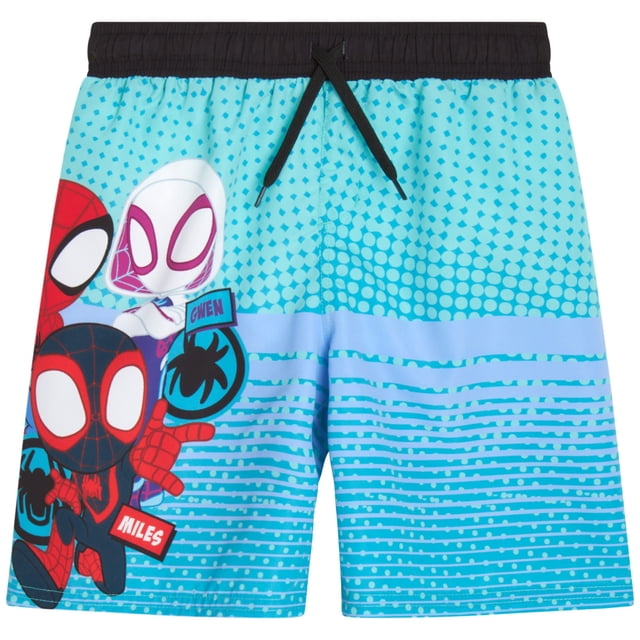 Bañador para niños Marvel Avengers Spiderman azul verdoso 3T