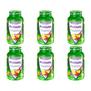 6 Pack Vitafusion Probiotic Gummy Supplement Raspberry Peach Mango 70 Gummies