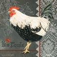 thumbnail image 3 of Babbitt, Gwendolyn 12x12 Black Modern Framed Museum Art Print Titled - French Rooster II, 3 of 5