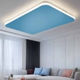 thumbnail image 2 of Blue Fluorescent Light Covers, Modern Pure Wave Ride Magnetic Light Covers for Ceiling Lights, Fluorescent Ceiling Shade Filters for Classroom Bedroom Office 4x2Ft x 3PCS, 2 of 8