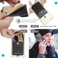 thumbnail image 6 of Universal 2 in 1 Black iPhone Necklace Holder & Credit Card Holder, Cell Phone Neck Strap Holder Compatible with iPhone 6 6S 7 8 8 XR XS Max Plus 11 Pro Note 10 Plus and Other Smart Phones, 6 of 6