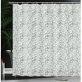 thumbnail image 3 of Ambesonne Botanical Shower Curtain, Modern Meadow Herbs Twigs, 69"Wx75"L, Ivory Navy Blue, 3 of 4