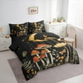 thumbnail image 4 of Manfei Rustic Plant Mushroom 7-Piece Twin Bedding Sets,Tropical Botanical Flower Bedding Comforter Set,Red Yellow Black Sheet Sets For Girl Child,Microfiber Bedroom Decor Reversible, 4 of 9