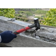 Hyper Tough 4 lb Small Sledge Hammer, Double Injected Fiberglass Handle with Comfort Grip