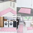 thumbnail image 5 of Pink Cute French Bulldogs Kitchen Rugs Sets Of 2,Anti Fatigue Kitchen Mat Rugs Non Slip Washable,Decorative Kitchen Floor Mats for Kitchen,Sink,Laundry,17"x30"+17"x47", 5 of 7