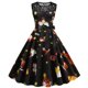 thumbnail image 2 of Mujeres Vintage Otoño Invierno sin mangas encaje costura Navidad cuello redondo 1950s ama de casa fiesta de noche vestido de graduación Fridja  hjkh405, 2 of 9
