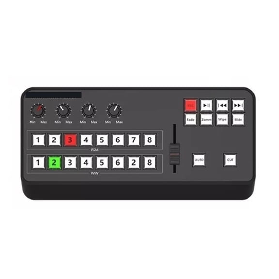 Video Mini Switcher Control Panel MIDI2.0 Video Recording Switchboard For TV Broadcasts