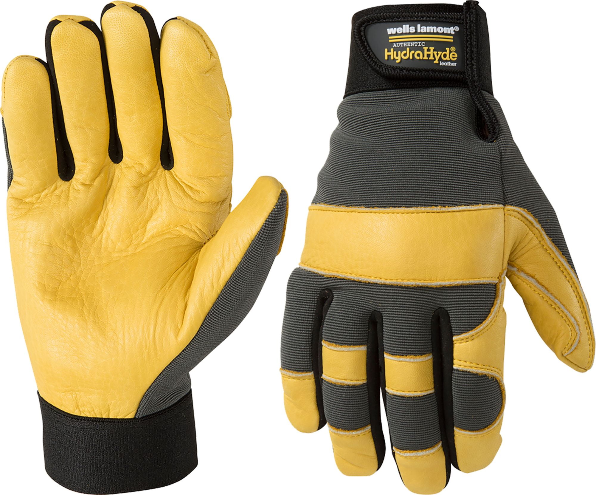 Wells Lamont Men's HydraHyde Leather Work Gloves