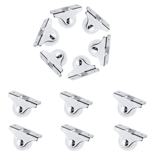 Mini ruedas para muebles 12 piezas Ruedas fijas para muebles Ruedas de 25 mm Mini ruedas Ruedas de transferencia Rodamiento transportador Rojo Verde