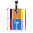 thumbnail image 2 of Martini Pop Art - Luggage ID Tags / Suitcase Identification Cards - Set of 2, 2 of 5