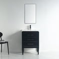 thumbnail image 4 of Ayer 24" Single Bathroom Vanity Set - 18D x 24W x 34H Black - Chrome Trim Chrome Finish, 4 of 4