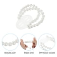 thumbnail image 3 of 10 Pcs Corsage Wristlet Pearl Wrist Corsage Bracelets DIY Flower Kit White, 3 of 6