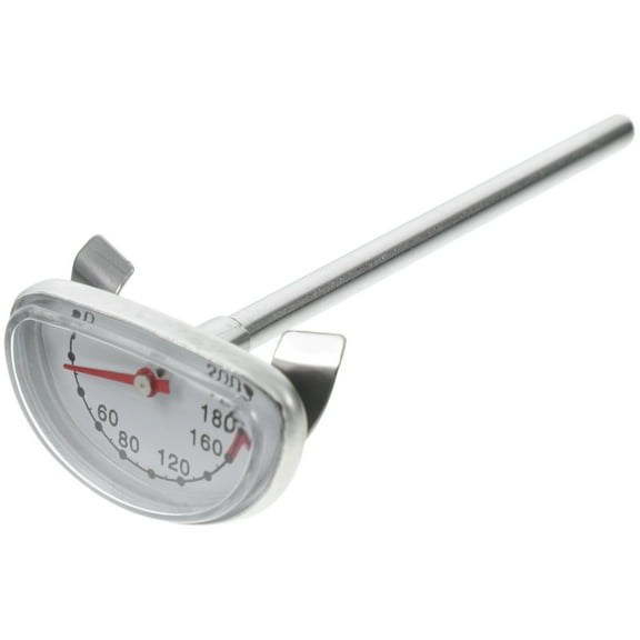 HOMEMAXS Oil Temperature Gauge Deep Frying Thermometer Stainless Steel Thermometer Cooking Turkey Thermometer Meat Thermometer for Kitchen and Outdoor BBQ