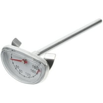 HOMEMAXS Oil Temperature Gauge Deep Frying Thermometer Stainless Steel Thermometer Cooking Turkey Thermometer Meat Thermometer for Kitchen and Outdoor BBQ