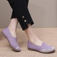 thumbnail image 5 of Women Hollow Knit Mom Slip On Shoes, Breathable Old Beijing Cloth Flats Soft Non Slip Low Sole, 5 of 5