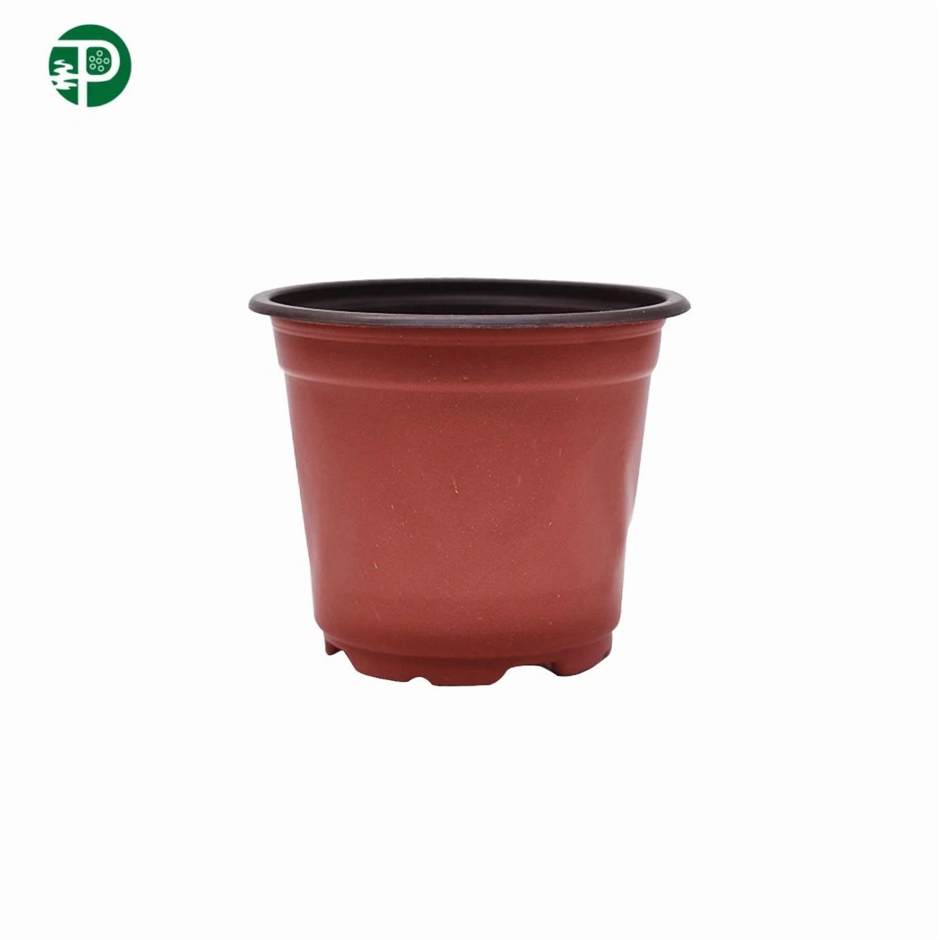 PURELY- 10×9.5×8.5Cm Multi Purpose Garden Nursery Pot Plastic Plant Flower Pots 100 Pack