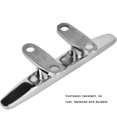 thumbnail image 2 of ZOUSSIQI Stainless Steel Boat Cleat Polished Marine Rope Base Accessory CA919-51532, 2 of 8
