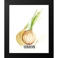 thumbnail image 2 of Chapman, Marcy 12x14 Black Modern Framed Museum Art Print Titled - Veggie Sketch X-Onion, 2 of 5