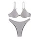 thumbnail image 5 of Augper Women's Fashion Fashion Printed B andeau Swimsuit Two Piece Bikini Swimsuit, 5 of 8