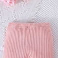 thumbnail image 5 of KYAIGUO Baby Infant Girl Spring Autumn Outfits Clothes Pink Ruffle Flared Top Floral Bell Bottom Pants 2PCS Long Sleeve Princess Shirt Tops Bell Bottoms, 5 of 9