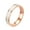 Rose Gold Plated White, variant on Women's Stainless Steel Ring 6mm Black White Enamel Rings Engagement Wedding Band Couple Jewelry Silver Plated White Size 7