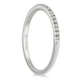 thumbnail image 2 of SZUL Women's 1/8 Carat TW Diamond Wedding Band in 14K White Gold (J-K-L Color, I2-I3 Clarity), 2 of 3