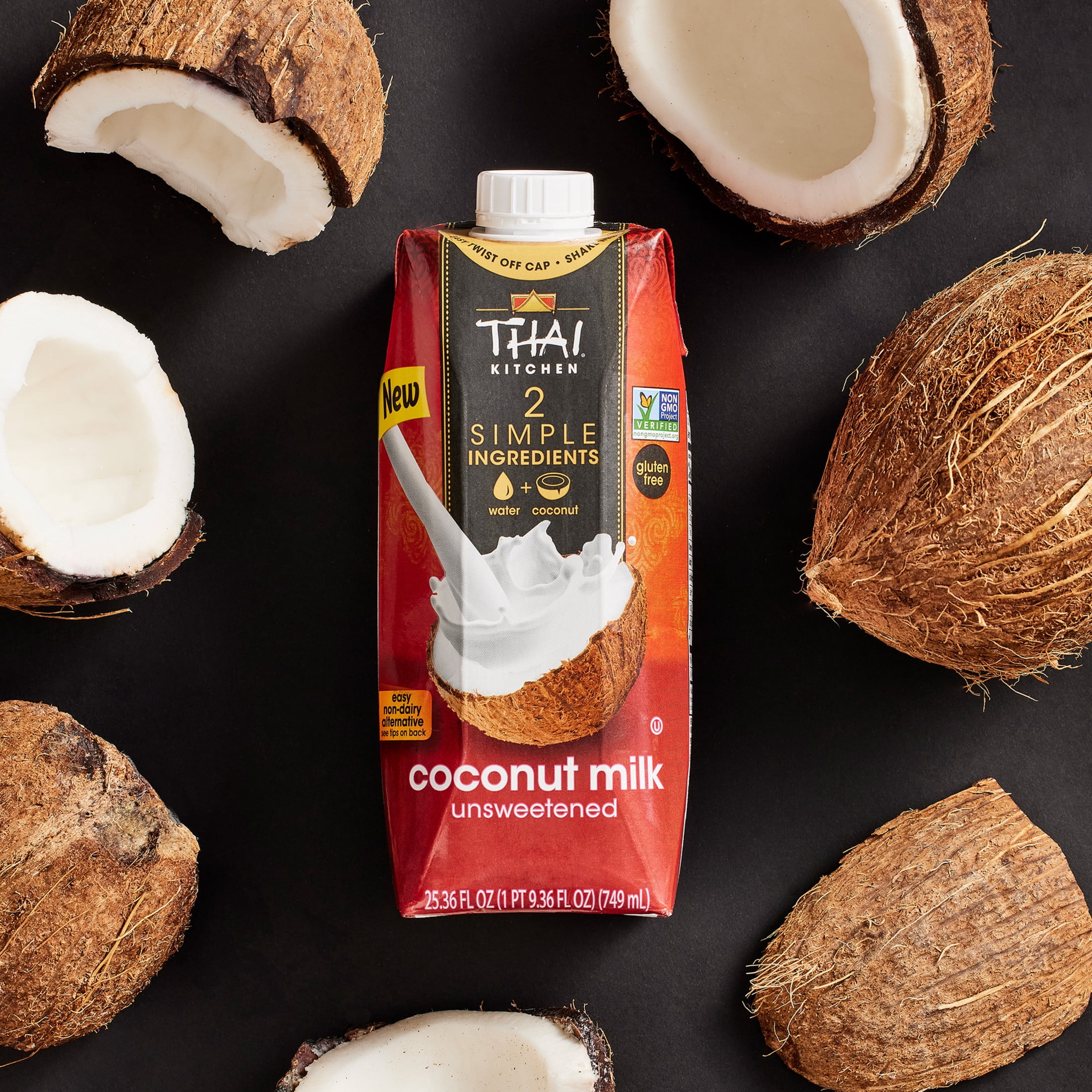 Thai Kitchen Gluten Free Unsweetened Coconut Milk, 25.36 fl oz Brick