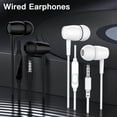 thumbnail image 3 of Earphones with Microphone, L29 Wired Earbuds in-Ear Headphones, 3.5 mm Jack Corded Ear Buds for Back to School PC Work & Study Zero-Latency for Music Gaming - White, 3 of 10