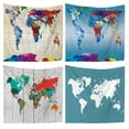 thumbnail image 4 of 51.2*59" Vintage World Map Wall Tapestries Hanging Hippie Tapestry Bedspread Mat, 4 of 7
