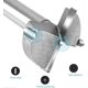 thumbnail image 3 of 5 Pieces Wood Drill Bits, (40/45/50/60/70mm) Carbide Wood Router Bits Assortment, 3 of 5