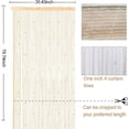 thumbnail image 3 of String Door Curtains Panel, Fly Screen Curtain, Doorways Divider for Window Decorative 90x200cm (White), 3 of 5