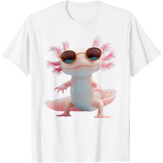 Axolotl - Camiseta gráfica divertida de Kawaii