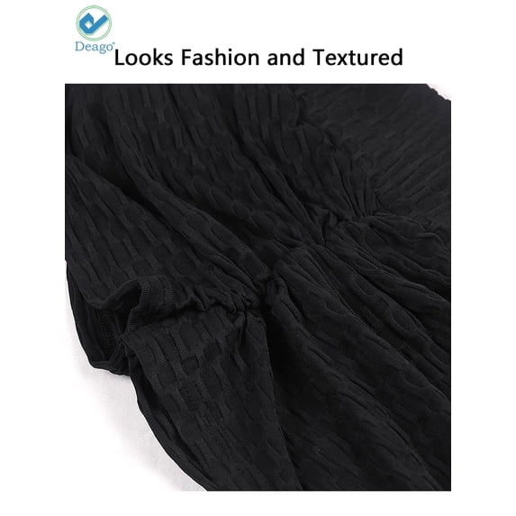 Deago High Waist Athletic Sport Yoga Shorts Tummy Control Drawstring Pants For Workout Running Fitness