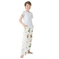 thumbnail image 4 of FORMRS Kids Pajama Pants with Pockets Size 6-8Y Boys Lounge Sleep Bottoms, Cartoon Bunnies, 4 of 8