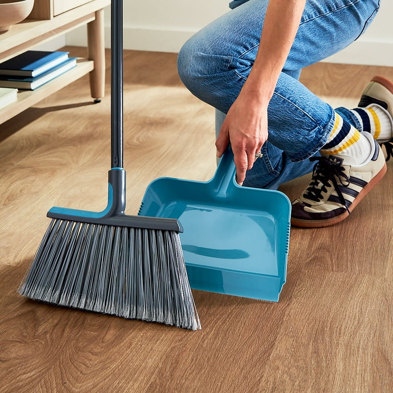 3 pack) Great Value Angle Broom with Dustpan - Walmart.com