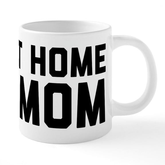 CafePress - Stay At Home Dog Mom - 20 Oz White Ceramic Mega Mug