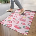 thumbnail image 4 of Strawberry Plants Fruit Dessert Milk Door Rugs,Washable Non Slip Door Mats Indoor,Decorative Door Mats,Entry Mat Indoor for Entrance,Bedroom,Kitchen,Bathroom,17"x30", 4 of 6