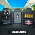 thumbnail image 4 of Labymos Car Trunk Organizer Backseat Organizer High Capacity Car Backseat Hanging Storage Bag with Buckle, 4 of 8