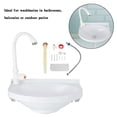 thumbnail image 2 of 2-in-1 Outdoor Garden Water Fountain and Faucet No-Punch Bathroom Wash Basin, 2 of 5