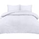 thumbnail image 4 of Funda nórdica blanca de 220x260 cm con 2 fundas de almohada de 50x75 cm - Juego de cama de 220x260 cm - Juegos de funda nórdica de microfibra cepillada suave, 4 of 5
